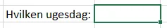 Vælg ugedage