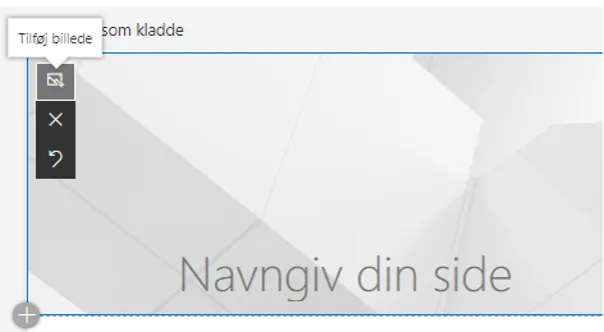 Du kan tilføje et billede.