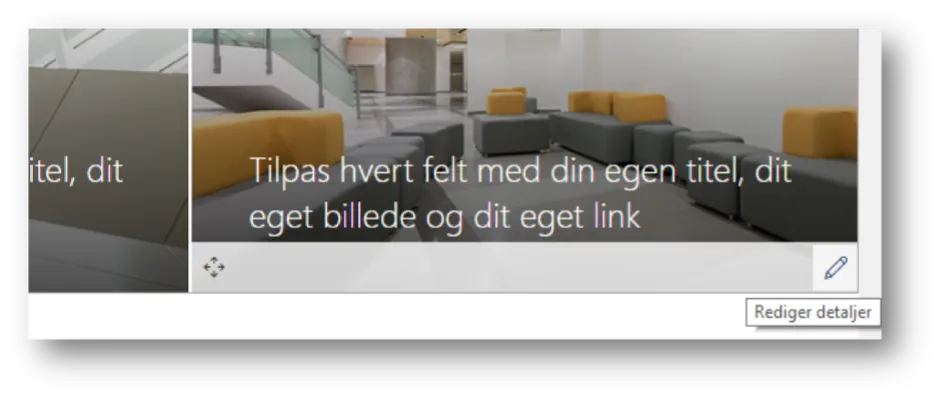 Vælg tekst og billede, som du gerne vil have på.