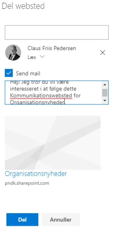 Du kan også indsende en beskrivelse med.