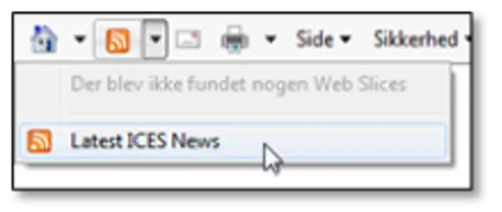 Vælg det ønskede feed i rss. 