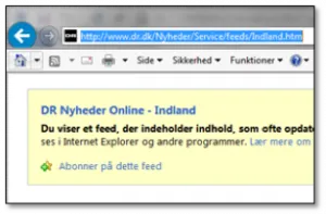 Samt kopiering af url