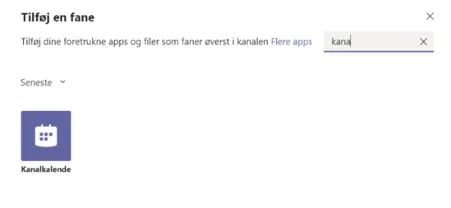 Tilføj en fane i Teams