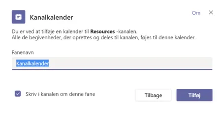 Navngiv din kanalkalender